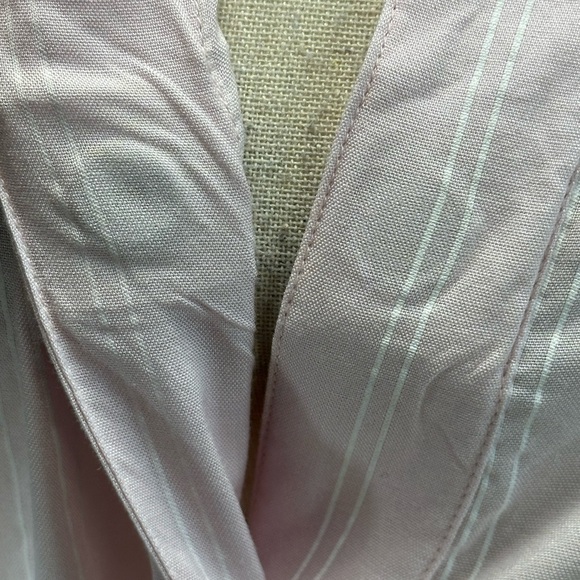 Tommy Hilfiger Long Sleeve Adaptive Magnet Closure Pinstripe Shirt - Pink - S/P - Picture 6 of 15